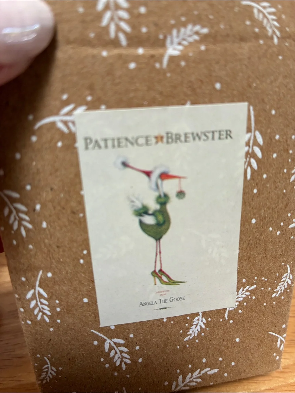 Green & Red Festive Bird Ornament
